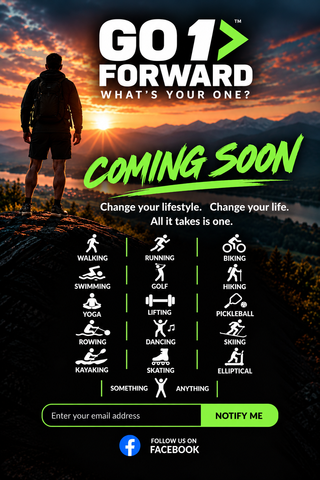 Go One Forward — Coming Soon. What's your one?